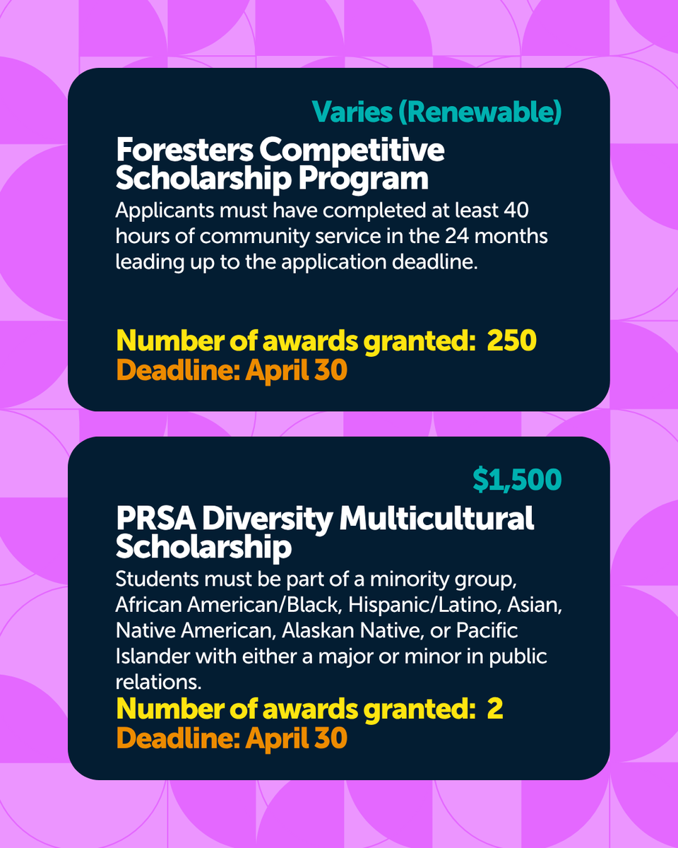 AppilyCom's tweet photo. Check out these 6 scholarships due at the end of April! 
#scholarships #scholarship #scholarshipsearch https://t.co/XAy0RkPS4f