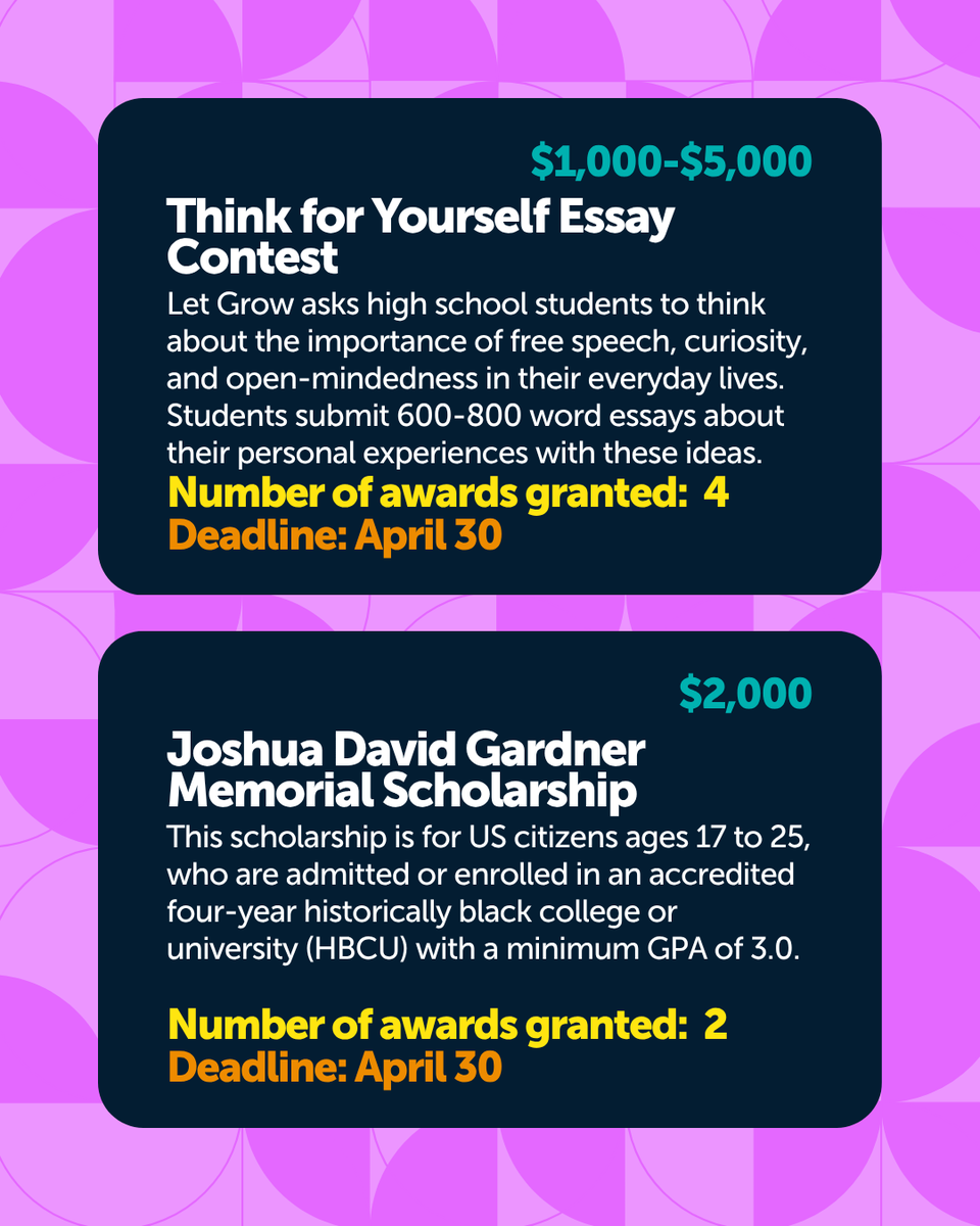 AppilyCom's tweet photo. Check out these 6 scholarships due at the end of April! 
#scholarships #scholarship #scholarshipsearch https://t.co/XAy0RkPS4f