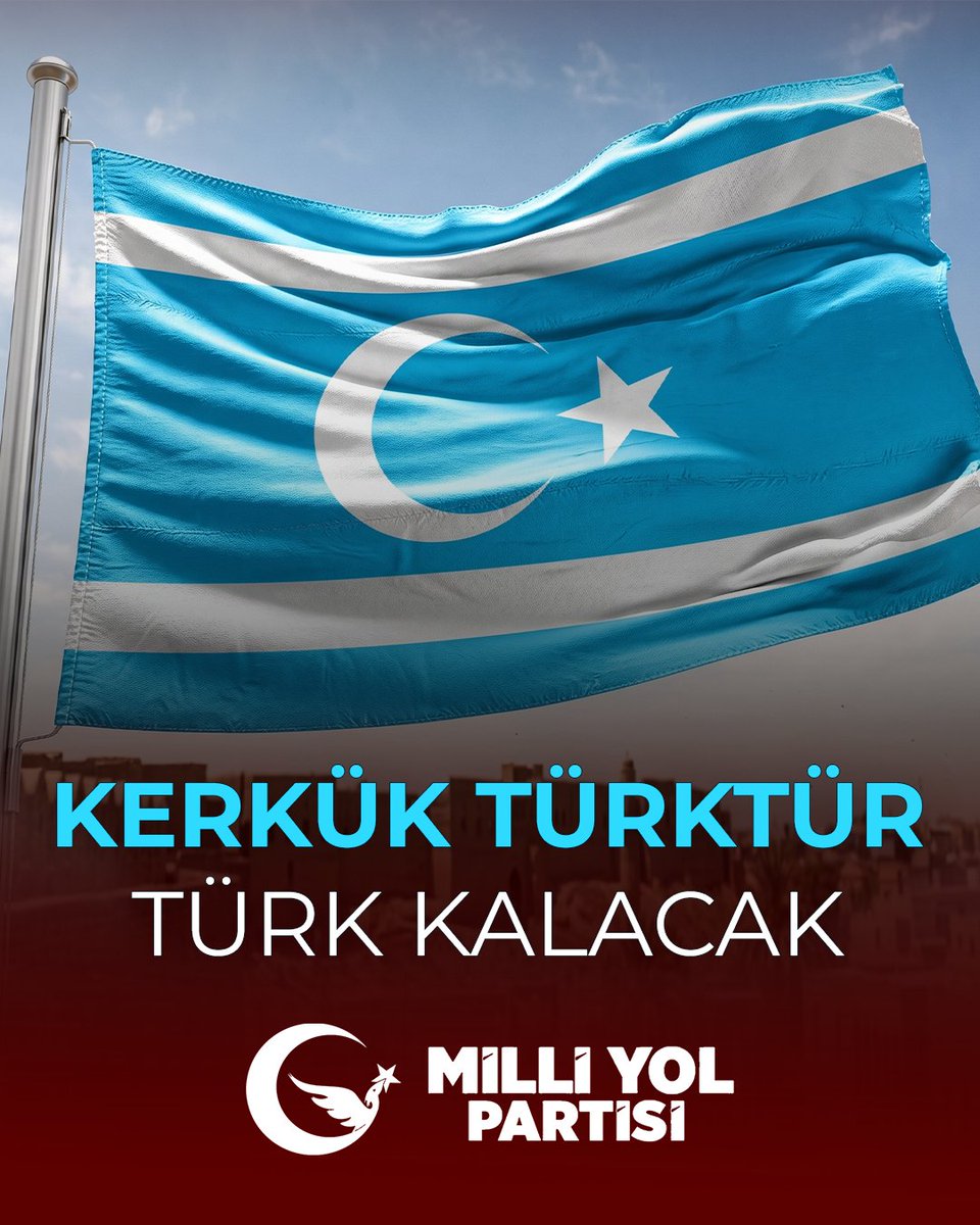 milliyolgm's tweet photo. Yüz yıllık hasret, asırlık kutlu mücadele bugün tarihi bir zaferle taçlandı! 🇹🇷

Kerkük İl Meclisi'nde gerçekleşen seçim sonucunda, Türk milliyetçisi ve Irak Türkmen Cephesi Genel Başkanı Sayın Mehmet Seman Ağa, ata yadigarı Kerkük'ümüze Vali olarak seçilmiştir.

Milli Yol olarak; Türkmen soydaşlarımızın bu haklı gururunu büyük bir onurla paylaşıyor, Sayın Valimize üstlendiği bu kutlu görevde üstün başarılar diliyoruz. Bizler biliyoruz ki; sınırlarımız ötesindeki her bir soydaşımızın davası, bizim öz davamızdır. Milli Yol, dün olduğu gibi bugün de Türk dünyasının ve Türkmen kardeşlerinin haklı mücadelesinin amasız fakatsız yanındadır.

Bu tarihi dönüm noktasının Kerkük’e adalet, huzur ve kalıcı bir istikrar getirmesini, tüm Türk dünyası için hayırlara vesile olmasını Yüce Allah'tan niyaz ediyoruz. 🤘🇹🇷

💙 Kerkük'ü Türkler yönetecek!
🤍 Kerkük Türk'ün öz yurdudur!
🇹🇷 Kerkük Türktür, #Türk kalacak!

#Kerkük #Türkmen #MilliYol #IrakTürkmenleri