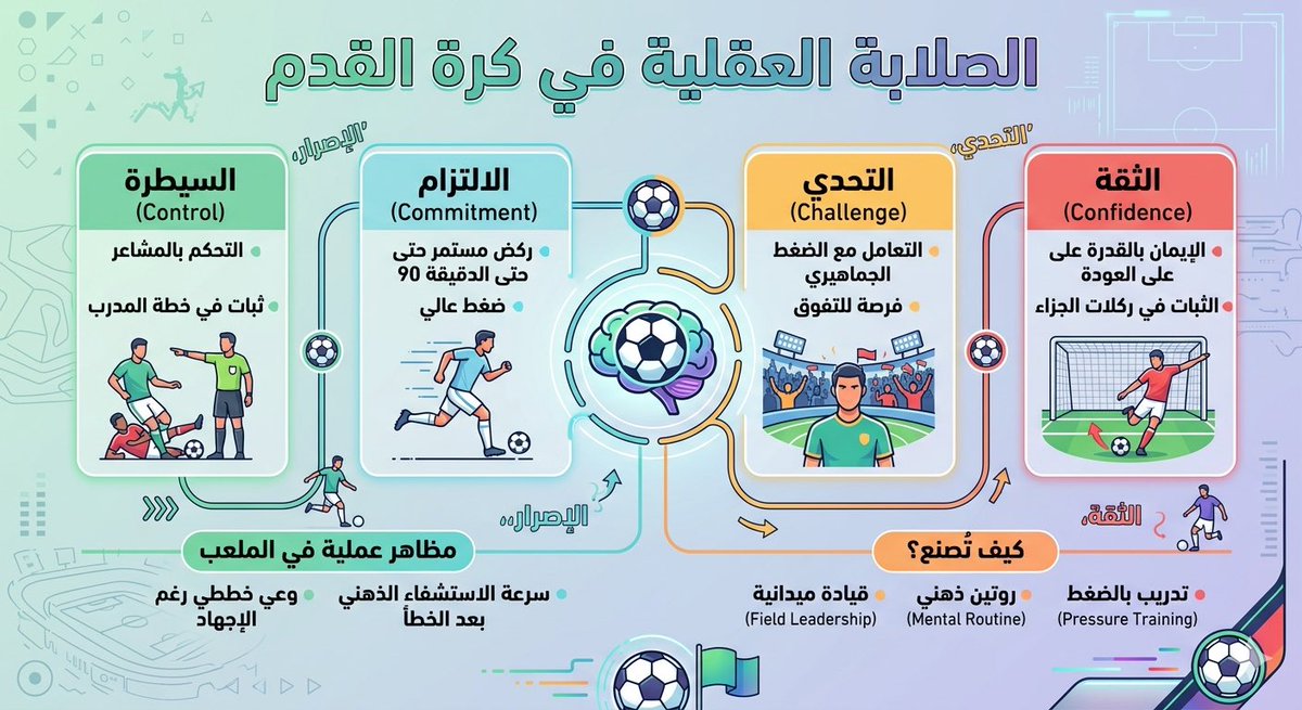 ahmedshawkat358's tweet photo. Mental toughness in Soccer
الصلابة العقلية في كرة القدم https://t.co/GfzrfRuIch