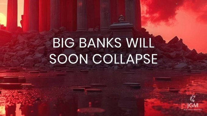 Alexwest400's tweet image. 🚨🚨🚨PAY ATTENTION 🚨🚨🚨

BIG BANKS WILL SOON COLLAPSE

Date Word Received: March 7, 2026 (Second Prophecy)

Don't be too dormant for what's about to happen!! #Bankcarsh #Americans #collapse