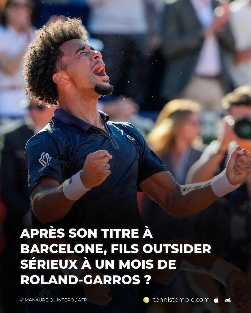 tennistemple's tweet image. Sacré à Barcelone, Arthur Fils enchaîne les performances de haut niveau et s’affirme désormais comme un outsider crédible à l’approche de Roland-Garros. #ATP500 #Barcelone #Fils #GrandSlam #RolandGarros

🎾 w.tennistemple.com/oQdPT