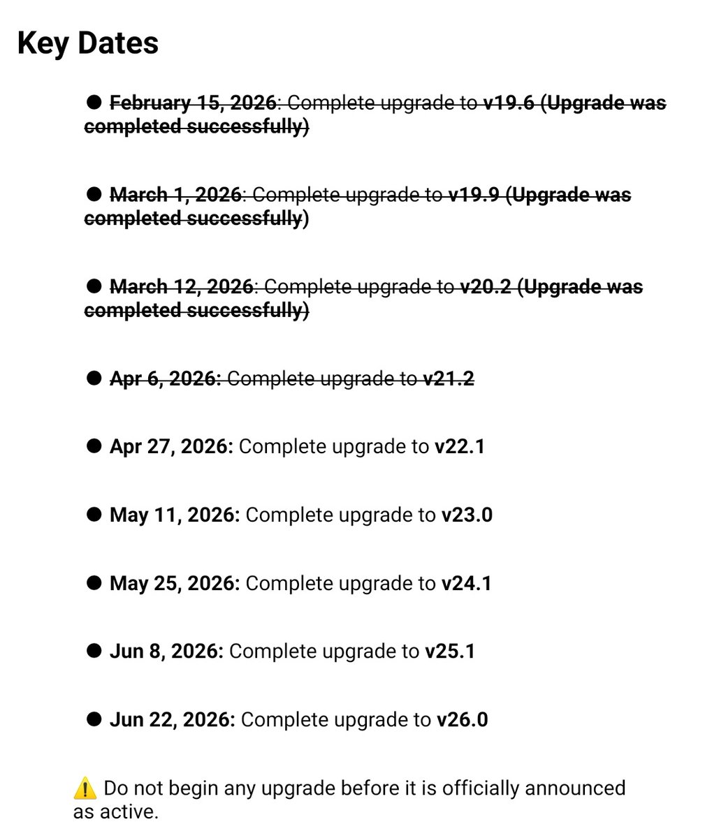 shrh56108161's tweet image. The clock is ticking, Pi Node Operators! The mandatory Protocol 22 upgrade deadline is April 27. This is a critical step to enable smart contracts with Protocol 23 in May. Upgrade now to stay connected. #PiNetwork #PiNode #Blockchain