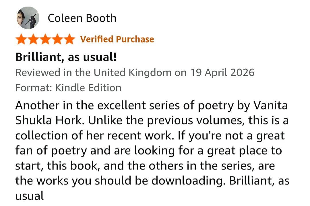 VanitaHork's tweet image. #NEWRELEASE❣️

#TwinFlames, the final volume in the series, is out!

Time-limited #offer on ALL #Amazon markets and for #99c on Amazon.com - buy NOW ❤️ 

#Free on #KU 📚

US: a.co/d/08VVC0eW
UK: amzn.eu/d/058tZDbs

#poetry #BooksWorthReading #BookReview