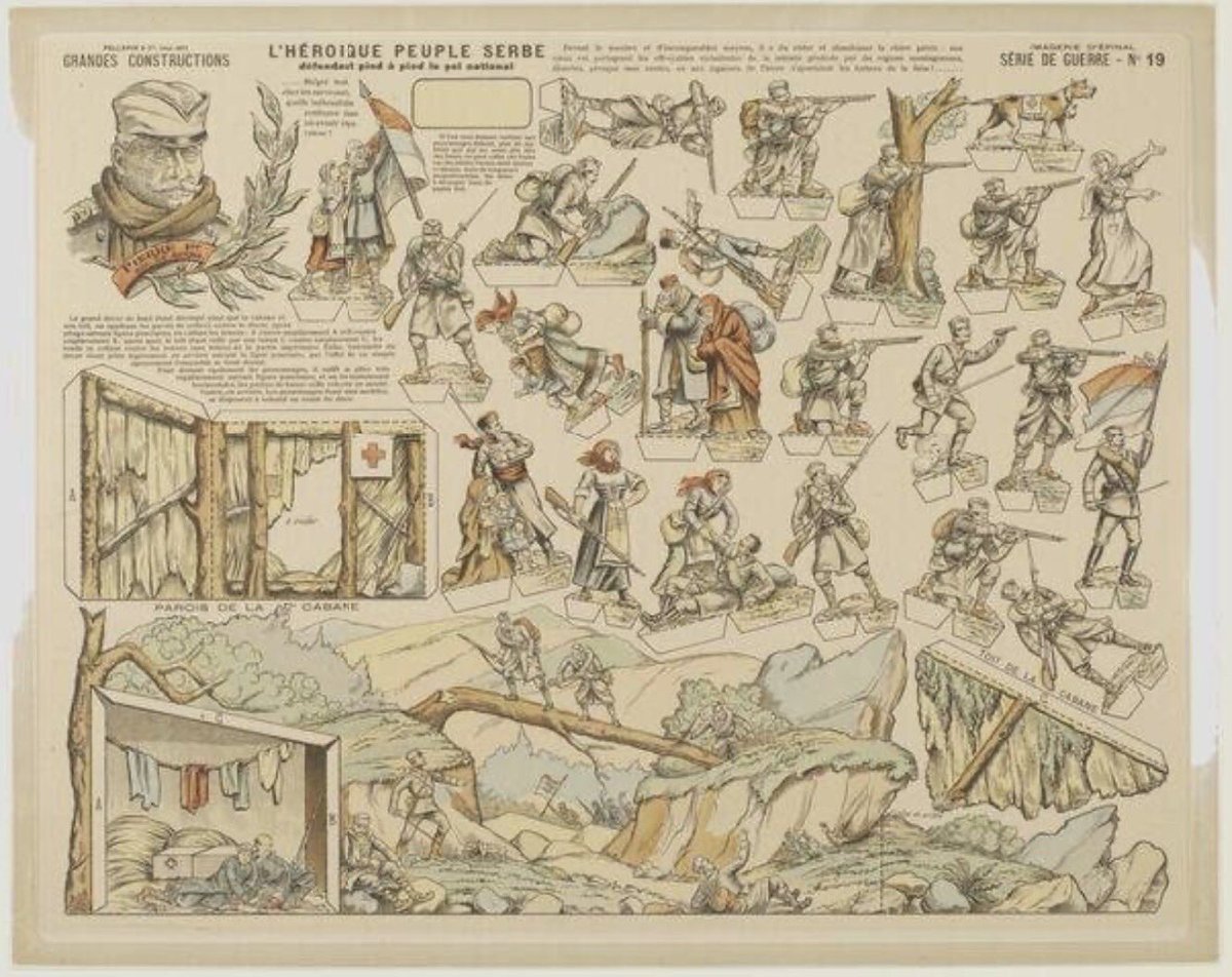 1914 Paper Soldiers – The Heroic Serbian Army 🇷🇸🇷🇸🇷🇸

An unmade paper model by Pellerin (France, 1914), portraying Serbian soldiers across a rugged landscape. 

soldatini.eu/2026/04/1914-p…

#cutouts, #euslodatini, #Papersoldiers, #Pellerin, #Serbia, #Serbianarmy, #WW1