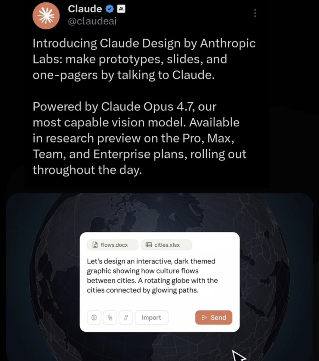 bhumika_decodes's tweet photo. Should UI/UX designers be scared of Claude design?
#uiux #uxdesign #uidesign #productdesign #designcommunity #ai #claudeai #aiindesign #futureofdesign #designtrends https://t.co/m2ONT4ApC1