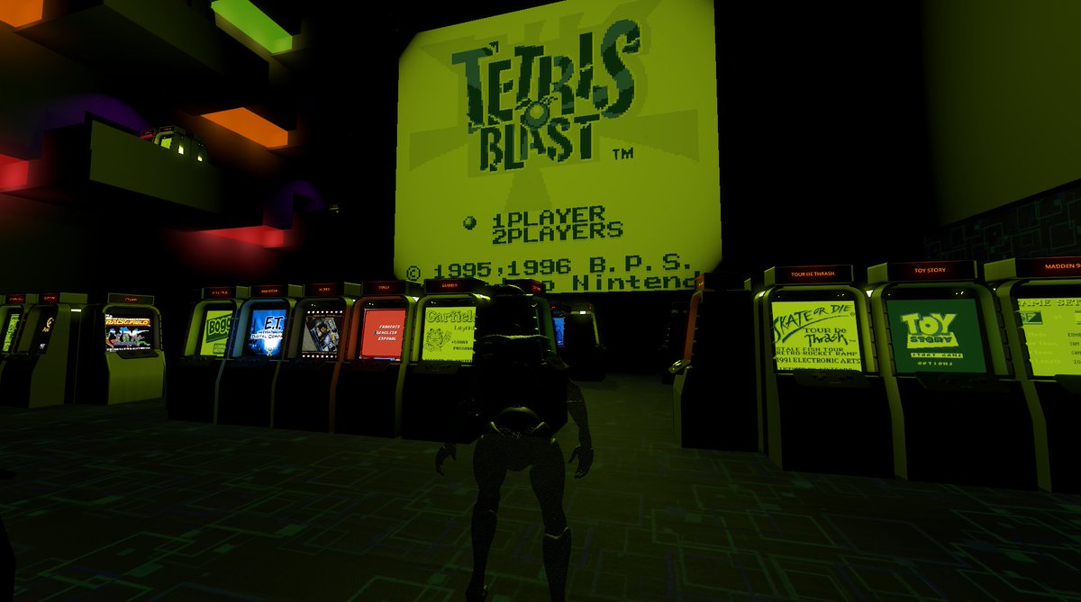 Triverske's tweet photo. Coming out tomorrow: GBMaverick Arcade!

Display and play your entire GB collection in one big room. 1-4 player splitscreen. Based on our own high-performance high-accuracy emulator. https://t.co/JL41TMTFuc