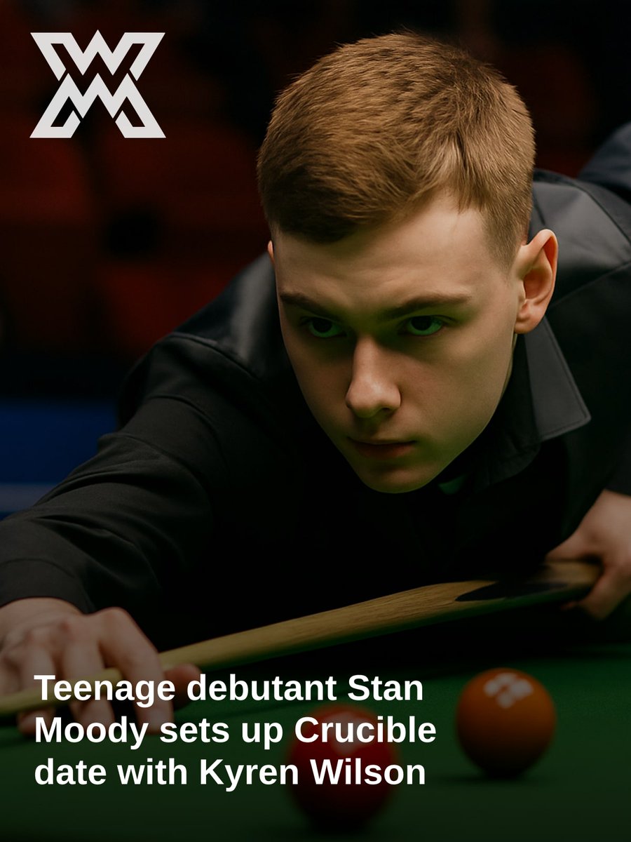 WhatMateX's tweet image. Stan Moody lands Crucible debut against Kyren Wilson

whatmate.co.uk/news/sport/sta…

#Sport #Snooker #WorldSnookerChampionship