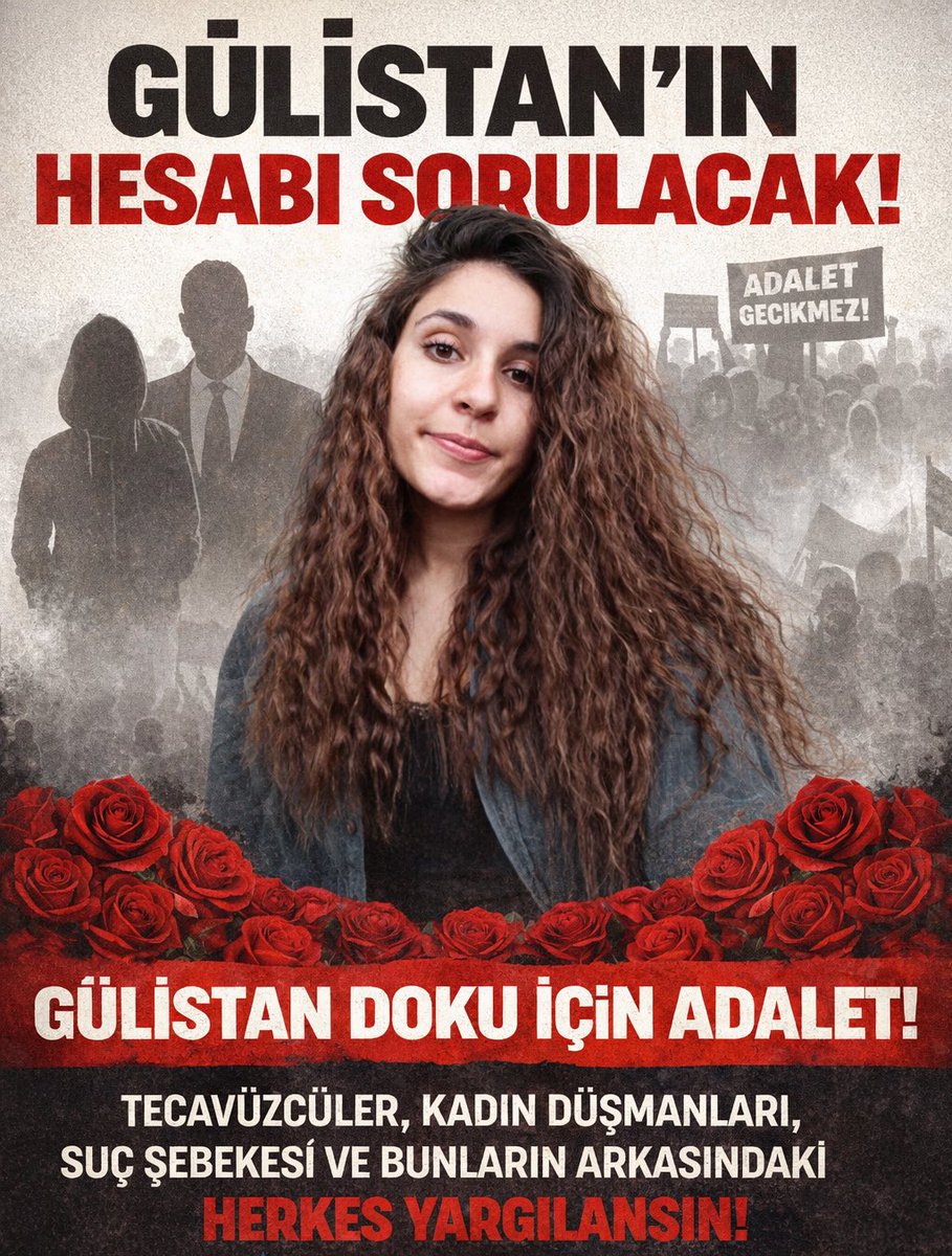 Korkma Gülistan.
Direnişin Hepimize Umut Oldu.
Onurun Bu Ülkenin Onuru Artık.
Yalnız Değilsin, Herkes Senin Yanında.
Şimdi Korkma Sırası Onlarda.
Seni de, Gerçeği de Bulacağız. <a href="/Dokuailesi/">GÜLİSTAN Doku 'nun Ailesi</a> <a href="/gencdevagm/">Genç DEVA</a>