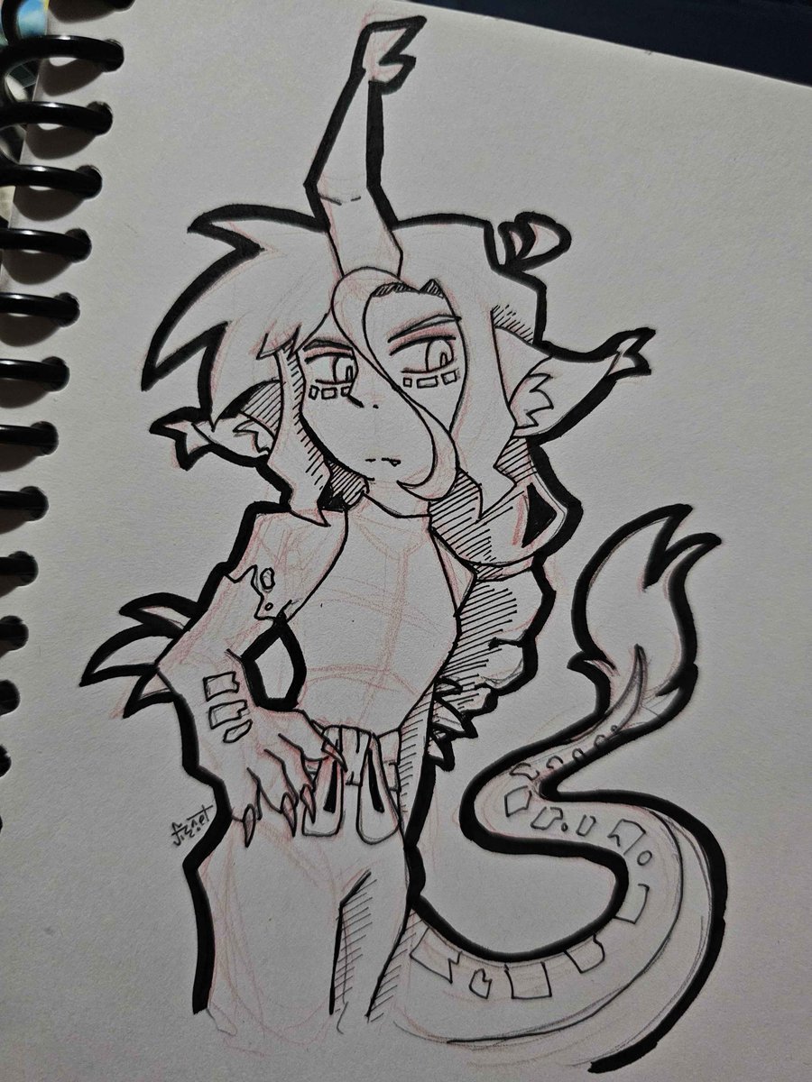 fizzdotnet's tweet photo. Thing I did with some new markers I got #dnd #originalcharacter #kirin https://t.co/PXFbSyJBnH