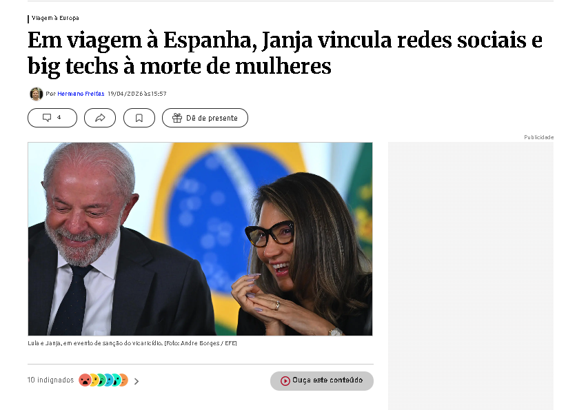 DestraNoticias's tweet photo. 🚨 ABSURDO: A culpa é da internet. Não do criminoso, não do Estado omisso, não da política falida de segurança pública é da rede social. Genial a solução: em vez de prender quem mata, vamos censurar quem fala. 
#Janja #RegulacaoDeRedes #Censura #BigTechs #Brasil https://t.co/ZboPrxyrtR