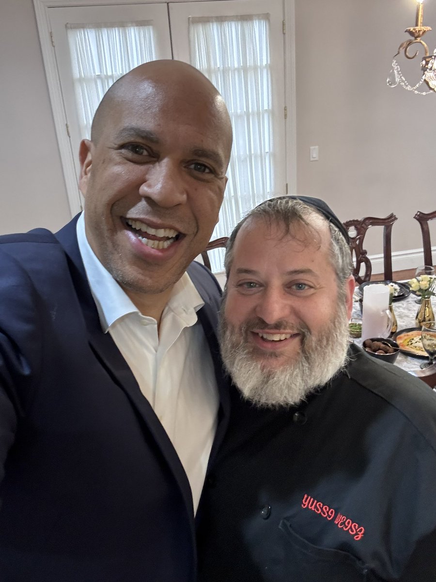 AgripasStreet's tweet image. Doing #hummus with US senator @CoryBooker