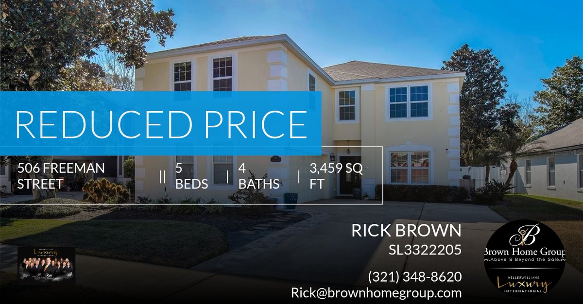 BtheKeyRE's tweet photo. 📍 Reduced Price 📍 This recently reduced home at 506 Freeman Street in Longwood won't last long, so, don't wait to set up a showing! Reach out here or at (321) 348-8620 for more information!

Thanks,

Rick A. Brown PA, CDPE, CRIS
... https://t.co/Fgm5EstLPr https://t.co/ssNPl8BZ5D