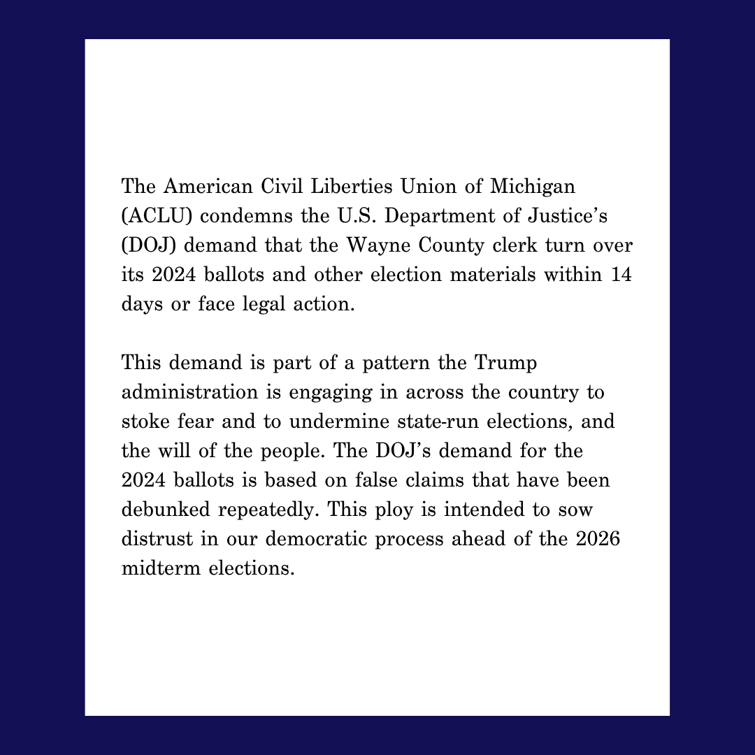 ACLU of Michigan tweet media