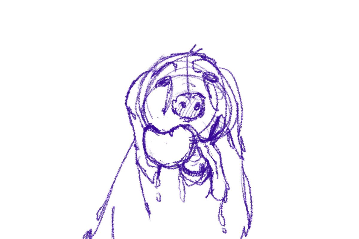 BewareCheese's tweet image. This sketch of a #GoldenRetriever is perfect for my upcoming project, that’s why I used #yellow to colour him up.

#sketch #drawing #dogs #puppy #theall