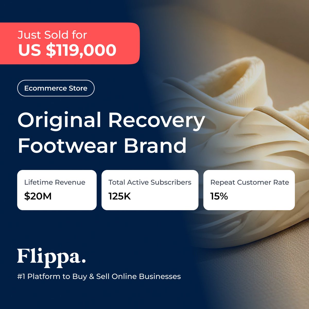 Flippa's tweet image. Pillow Slides™ just sold on Flippa:
💰 $20M+ in lifetime sales
📩 78,000+ engaged email subscribers
⏳ 5–10 hours/week owner involvement
📈 90% gross margins on new lines

See more closed deals: flippa.com/lps/closed-dea… 🚀

#Flippa #DTC #Ecommerce #BusinessSold #PillowSlides