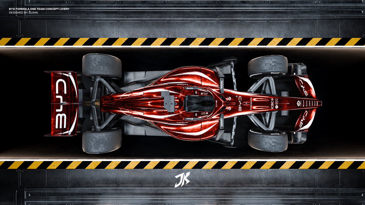 EljuankVIP's tweet image. What if BYD Joined F1? 

#F1 #BYD #Concept #Livery