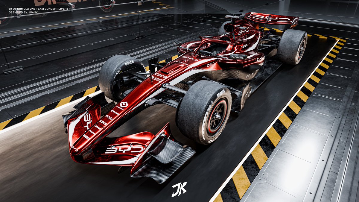 EljuankVIP's tweet image. What if BYD Joined F1? 

#F1 #BYD #Concept #Livery