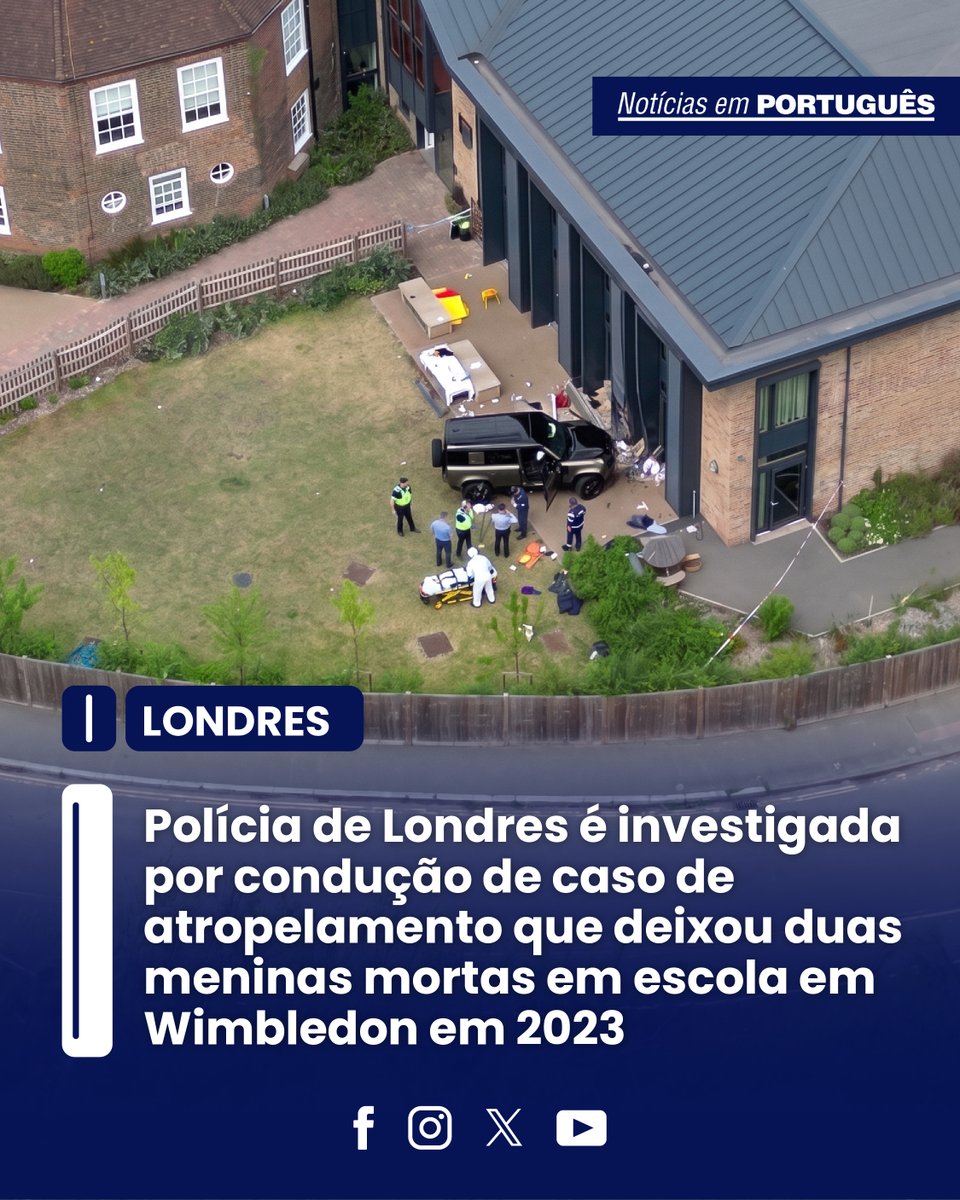 jornalNEP's tweet image. 🚨 11 policiais de Londres são investigados por atuação no caso do atropelamento em Wimbledon que matou duas meninas em 2023.
A apuração é conduzida pelo Independent Office for Police Conduct, que analisa possíveis falhas graves no processo.
#Londres #UK #Wimbledon