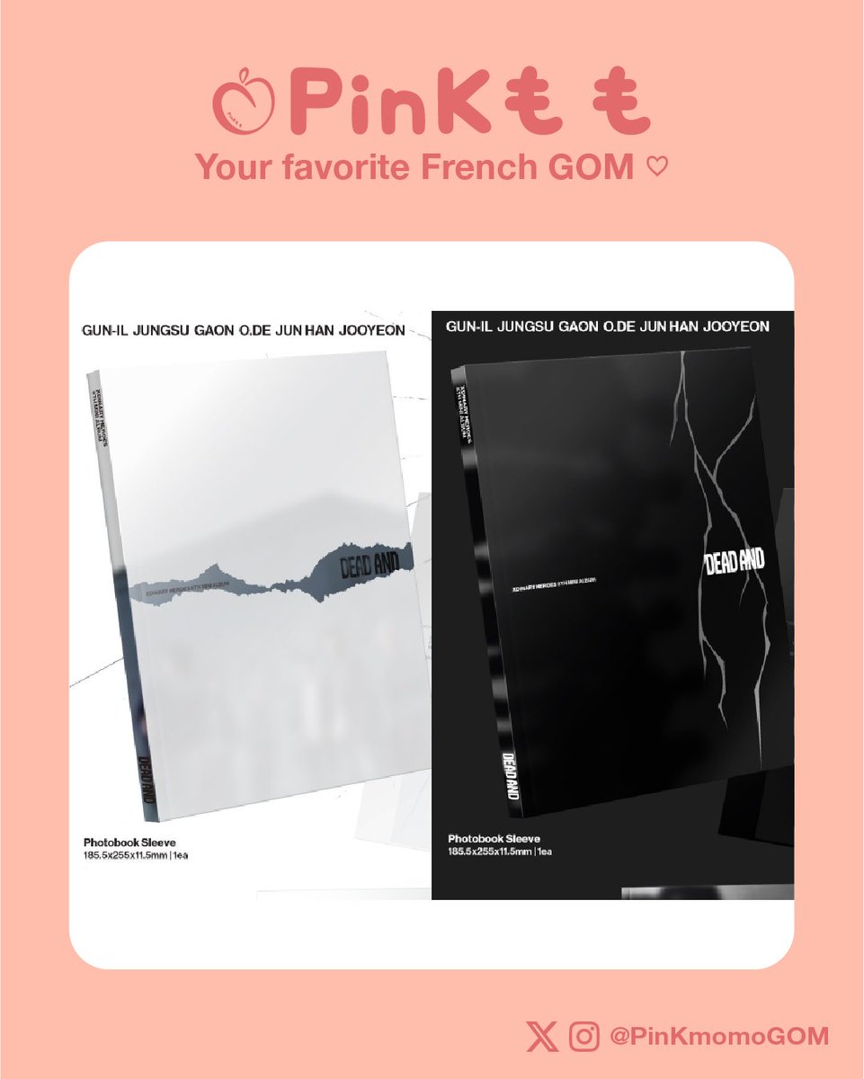 PinKmomoGOM's tweet photo. [#CG] #XdinaryHeroes DEAD AND
POB withmuu

🍑 ~18,19€ + fdp France > France / RMP
🍑 Clôture : 22/04/26 - 23h59 (UTC+2)
🍑 RT appréciés

Formulaire et + d'info👇 https://t.co/6hscxd3Aql