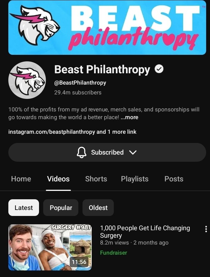 The hate for <a href="/MrBeast/">MrBeast</a> is So forced. It not even original or researched anymore.

I'm convinced more people would love him if he pissed all the money up the wall.