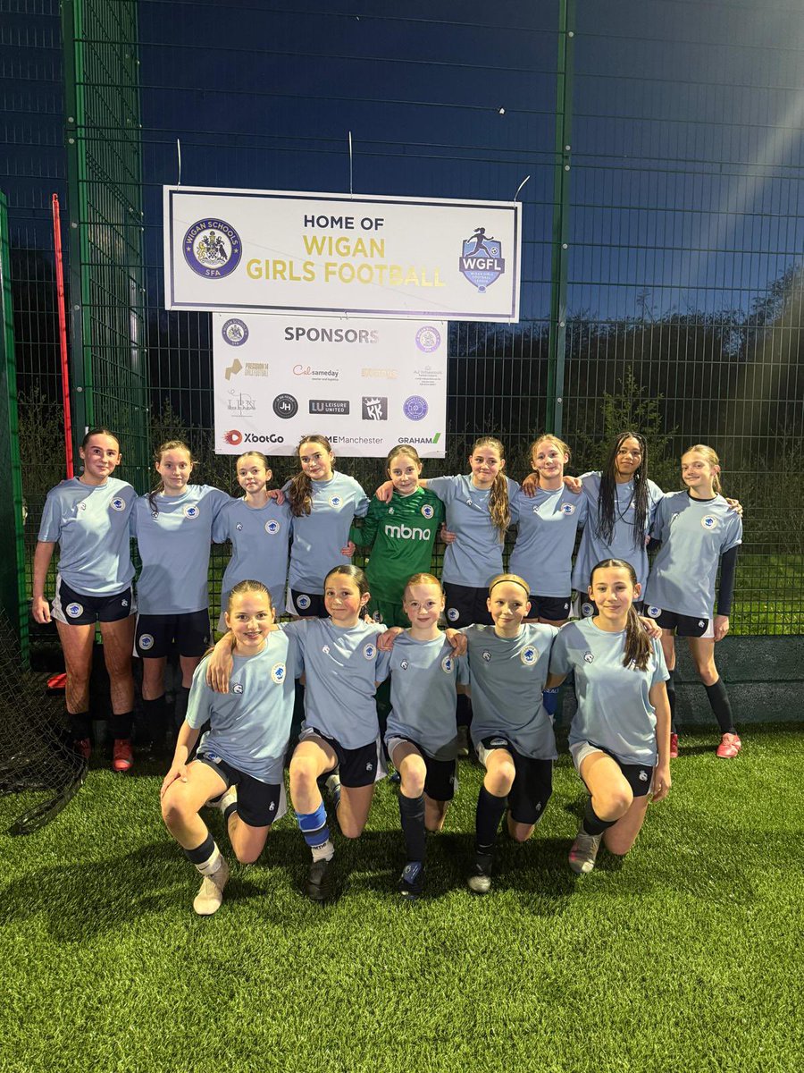 CFCGirlsPDC's tweet photo. Well done to our U14s who took on Wigan County U14s on Friday night — a great performance all round, and thank you for hosting us!
Special mention to our U12 players who stepped up to play at U14 level: Lexie L, Fearne C, Ella P, Izzy K &amp; Daisy R  fantastic effort from you all 👏 https://t.co/ts8Z5bgKG9