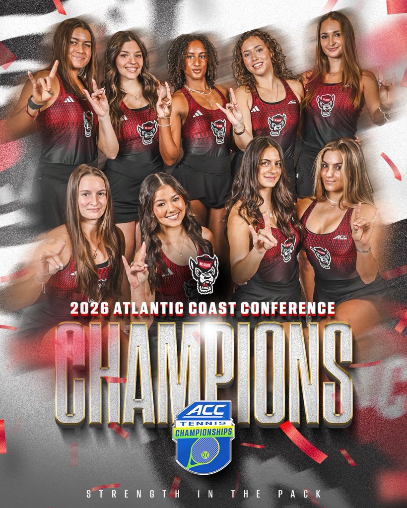 PackWTennis's tweet image. YOUR 2026 ACC CHAMPS 🏆