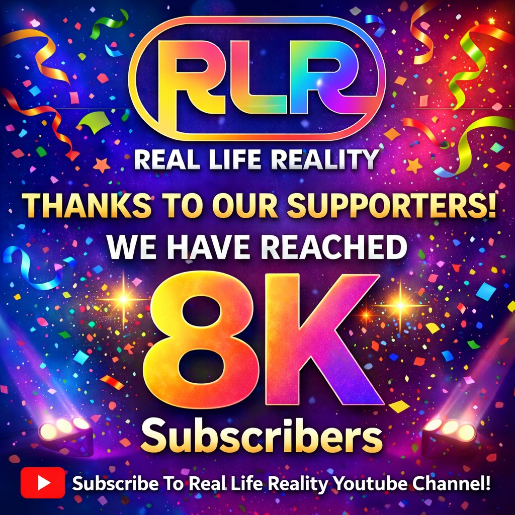 realliferealtv's tweet photo. 💫Another Milestone Achieved 💫
🚨We’ve officially hit 8K subscribers on our YouTube channel!
✨This is only the beginning… 10K, we’re coming! 🚀
🚨Subscribe To: https://t.co/Agemc7EHJj
#Grateful #Milestone #RoadTo10K #reallifereality #YouTube https://t.co/YQTj689PH9