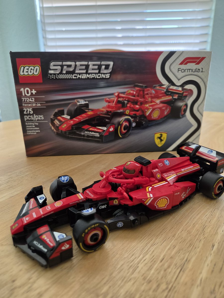 ladygreen83's tweet image. The middle son and I put this together today. He did the first half of it and I took it across the finish line from there.😊
#Legos #F1 #Ferrari