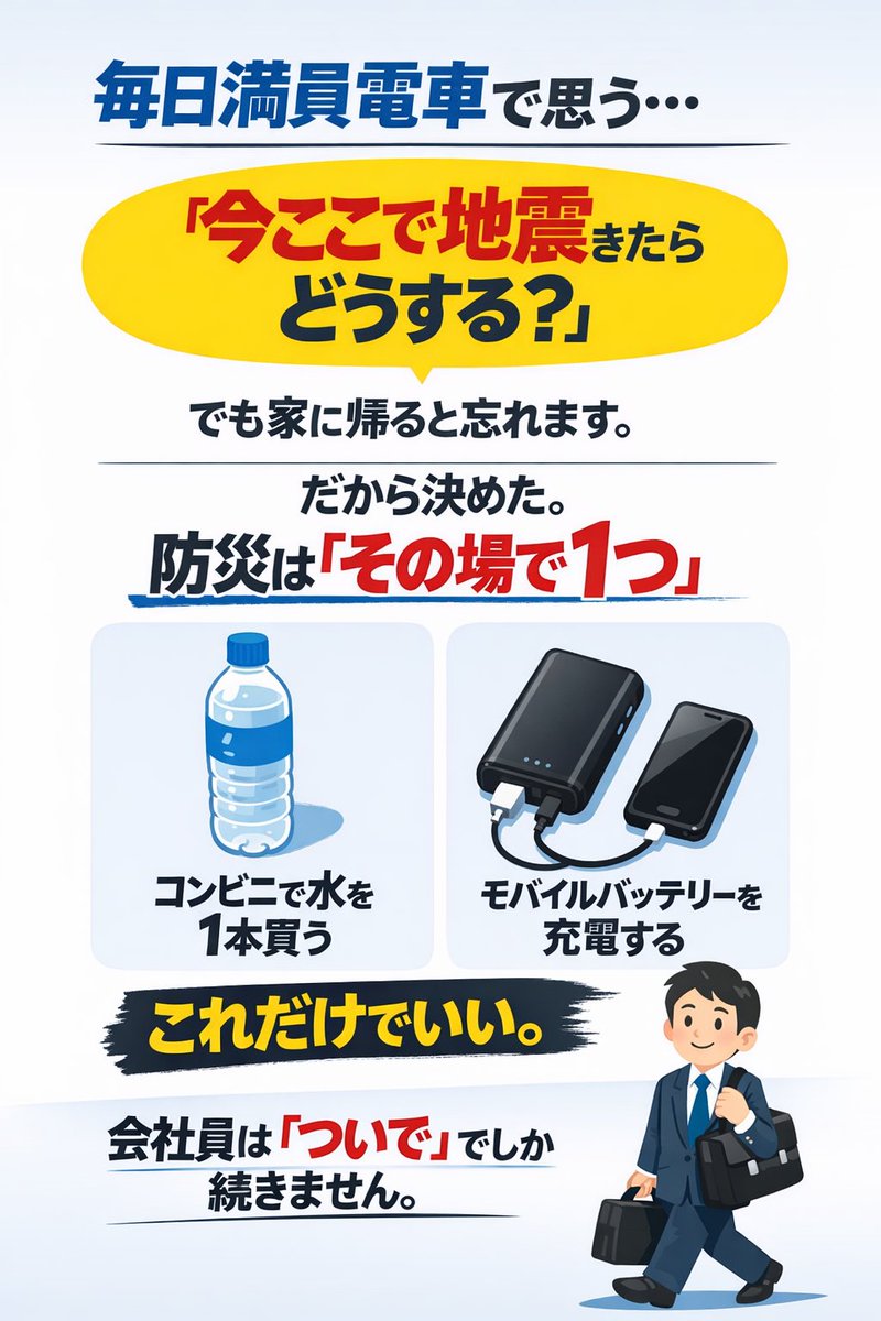 べん｜防災のとなり人 tweet media