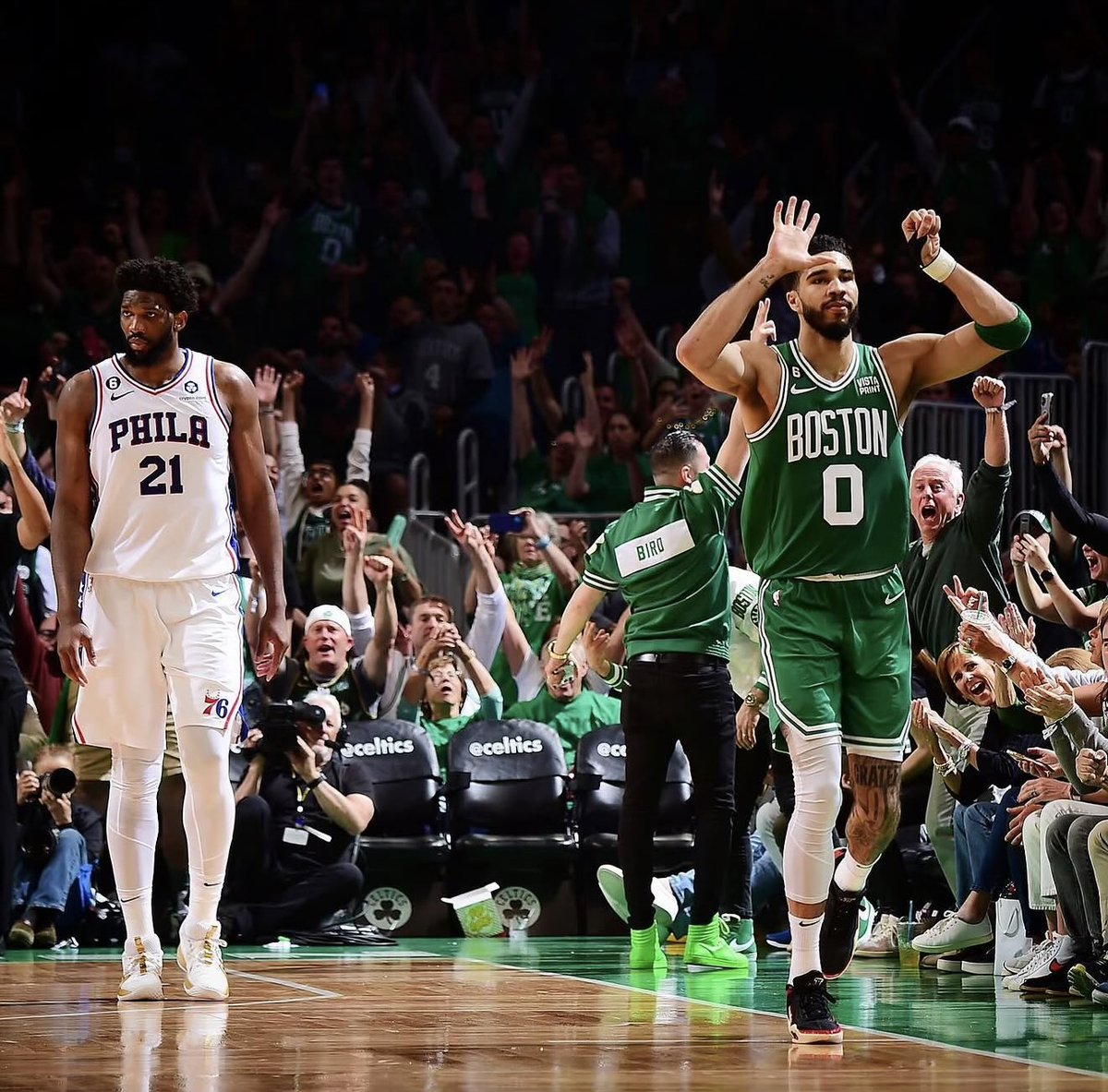 C’est vrai que les Sixers ont déjà gagné contre nous pendant les Playo… ah non