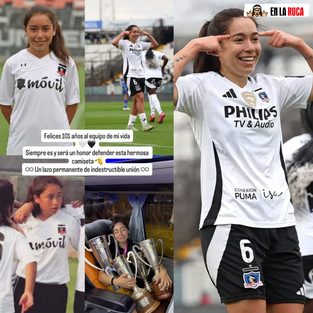 enlarucacl's tweet image. MÁS SALUDOS PARA EL ALBO PARTE 2 🏁 | Barti, Yastin, Vicho, Paiva, Boga, Chamagol, entre otros, no quisieron quedarse fuera de los 101 años del Cacique y dejaron sus saludos en redes sociales 📲

Más de un siglo entregándole alegrías al pueblo 🖤🤍 #VamosColoColo 🤟🏻