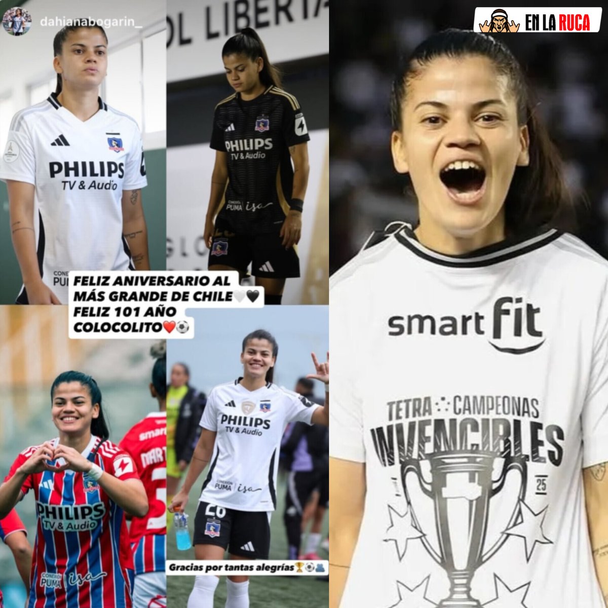 enlarucacl's tweet image. MÁS SALUDOS PARA EL ALBO PARTE 2 🏁 | Barti, Yastin, Vicho, Paiva, Boga, Chamagol, entre otros, no quisieron quedarse fuera de los 101 años del Cacique y dejaron sus saludos en redes sociales 📲

Más de un siglo entregándole alegrías al pueblo 🖤🤍 #VamosColoColo 🤟🏻