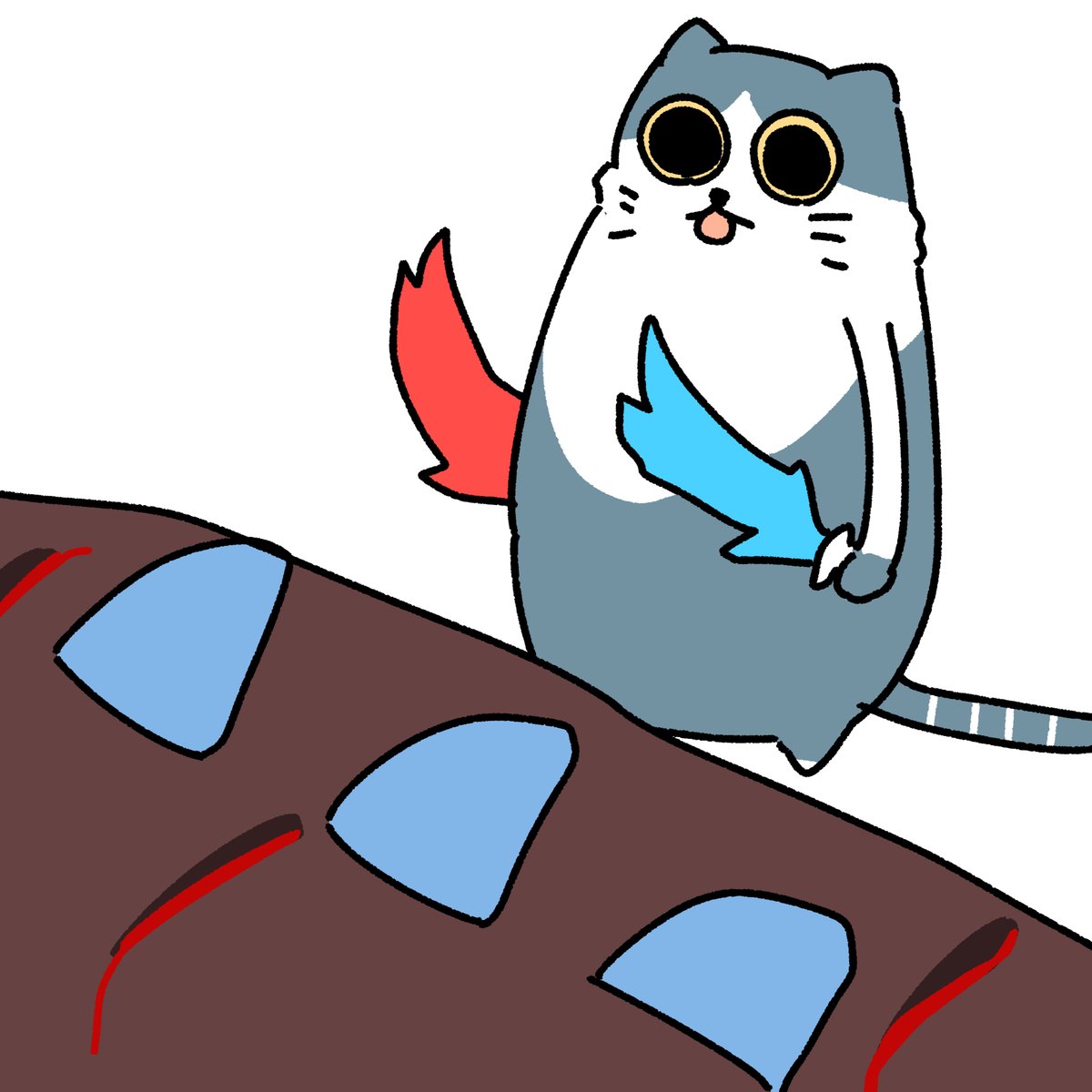 「#本ミリバール なんのために描いたか思い出せない猫」|honmirinのイラスト
