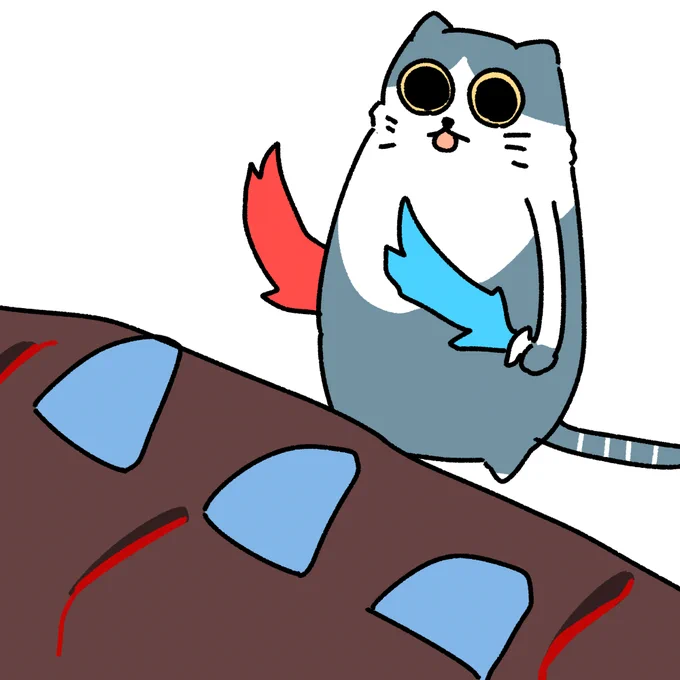 #本ミリバール なんのために描いたか思い出せない猫