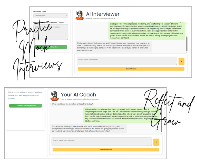 theEducatorAI's tweet image. Take a breather from productivity pressure. Use the Educator's Interview Bot or Coaching tools to refocus and grow. Remember, growth isn't just about efficiency—it's about balance too. 🌱
theeducator.ai
#TeacherTwitter #WorkloadReduction #Teaching