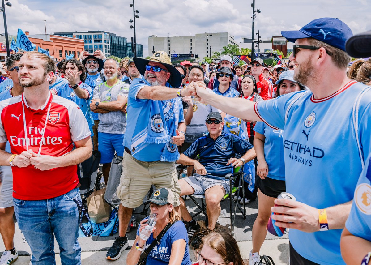 ManCityUS's tweet image. Tampa Bay showed up in Sky Blue 🩵