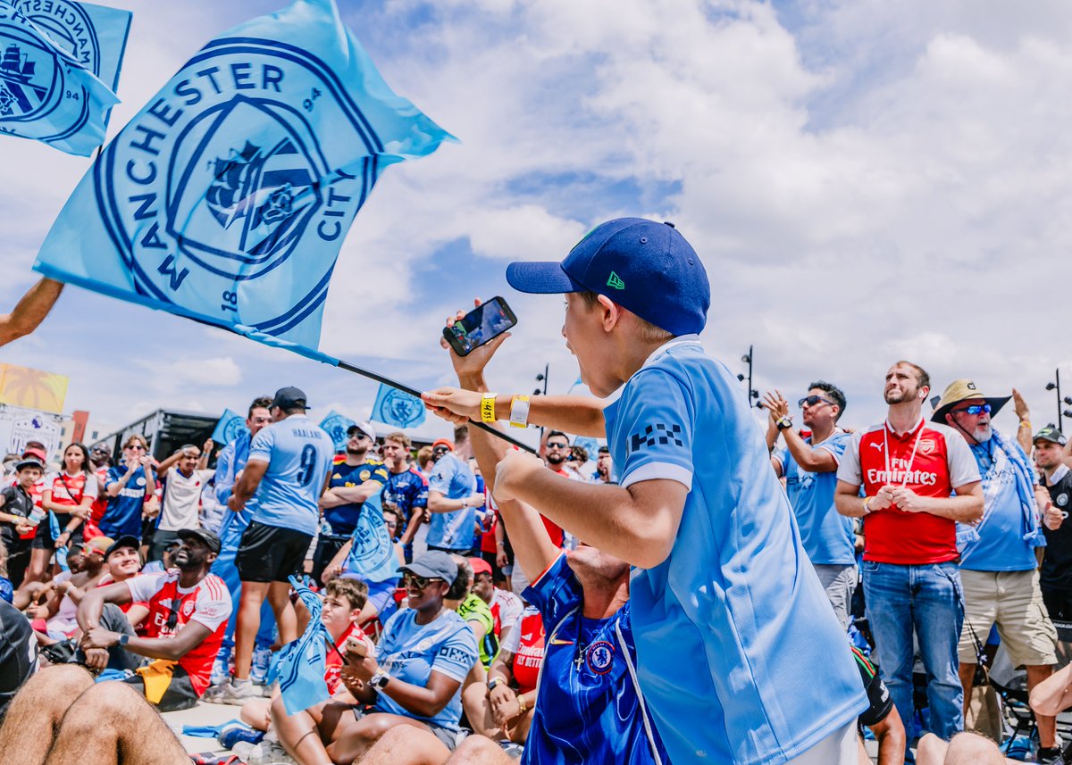 ManCityUS's tweet image. Tampa Bay showed up in Sky Blue 🩵