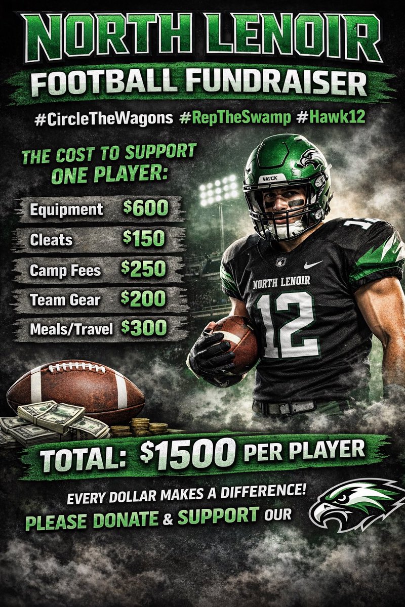 Coach_J_Clark's tweet photo. Click the link in quoted tweet and please help our program raise much NEEDED money for our young men! #CircleTheWagons #Hawk12 https://t.co/tYTdDHHlZu