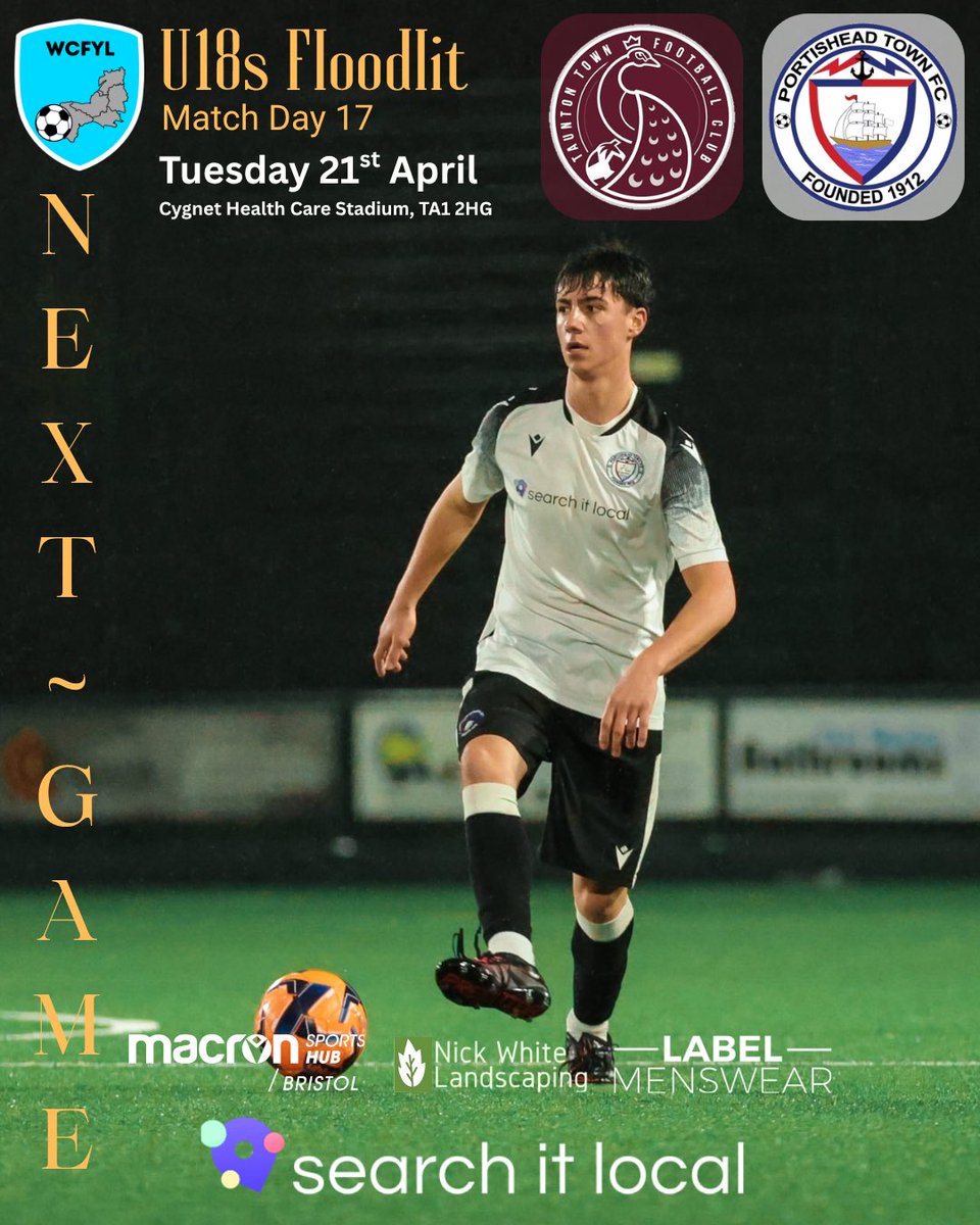 Match day 17 is nearly upon us following a 7 week wait. 

Biggest game of the season.

Let’s go. 

<a href="/PortisheadTown/">Portishead Town FC</a> 
<a href="/wcfyl/">Western Counties Floodlight Youth League</a> 
<a href="/swsportsnews/">South West Sports News</a>