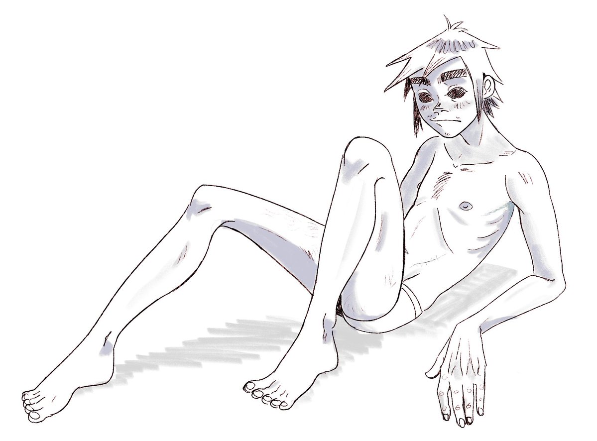 Cikalysart's tweet image. someone feed him please #gorillaz