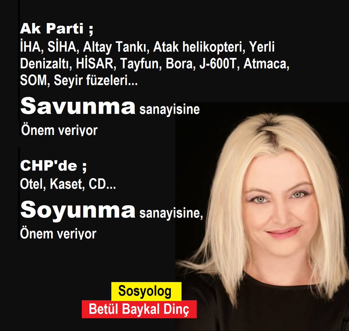 DÜNYA ;
ABD, İsrail ve İran savaşıyla,
Hürmüz Boğazıyla,
petrol fiyatlarıyla,
Ekonomik krizlerle,
Gazze'de Kİ soykırımla uğraşıyor...

TÜRKİYE ;
Ataşehir belediyesinde dönen rüşvetlerle,
CHP'li belediye başkanının otelinde ele geçirilen 254 kasetle uğraşıyor...
<a href="/dogalsosyolog/">Betül Baykal Dinç</a>