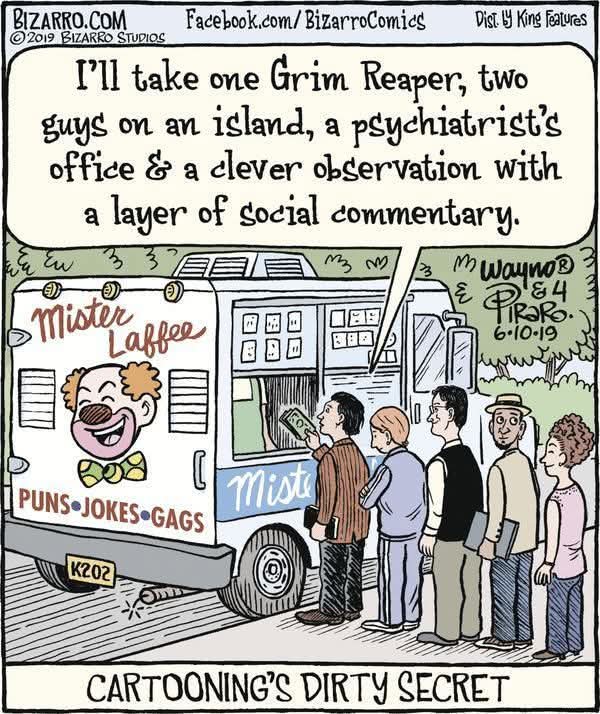 Some truth here. Its certainly a brilliant skill to communicate a message in a one slide cartoon!
