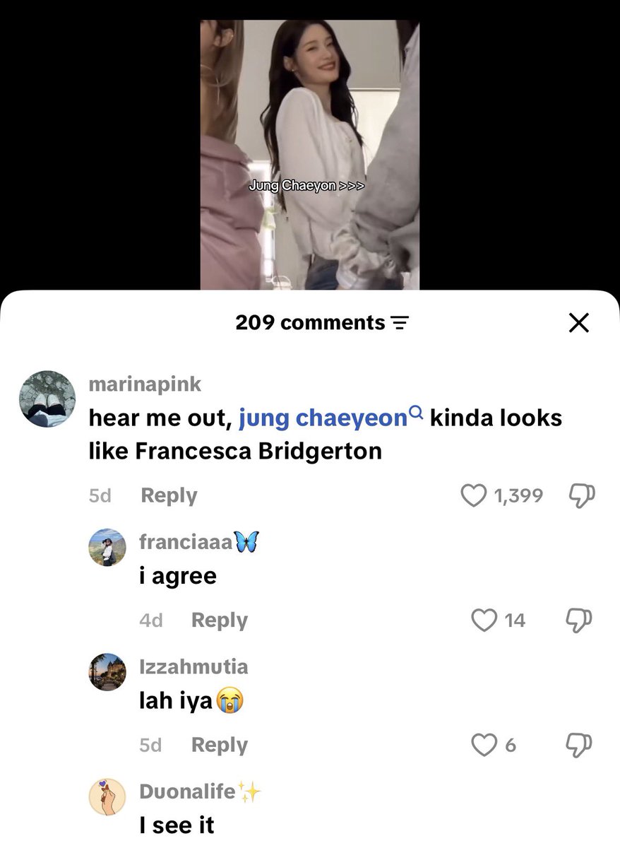 JUNG CHAEYEON IS MY FRANCESCA