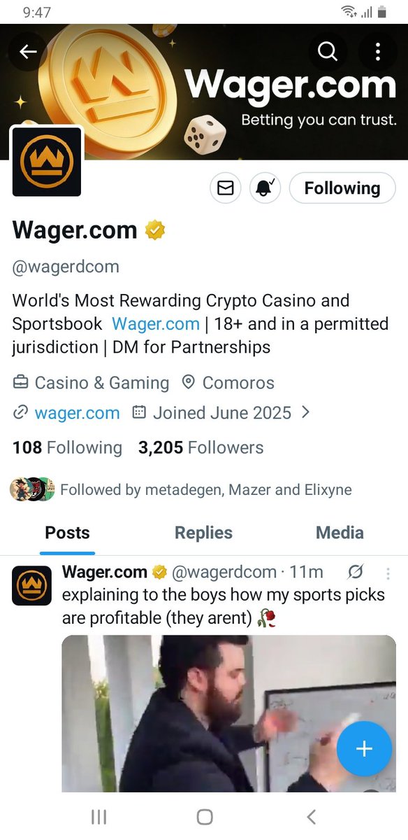 eth_here025's tweet photo. @7Donde @DondeBonusesCom @wagerdcom All task done sir donde 😍🥰

Join @theelixyne @metadegen07 

Wager user : Dondes https://t.co/SWcHUXtefV