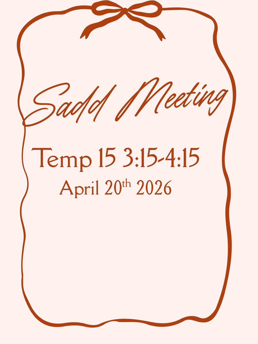 AgainstSADD's tweet photo. Hello Raiders! This Monday, April 30th SADD will be having a meeting where we’ll continue assembling our Prom Promise trinkets and candy goodie bags. This will require a lot of people so we encourage everyone to spread message and invite new people. Hope to see you there! https://t.co/YVTJN6dVsd