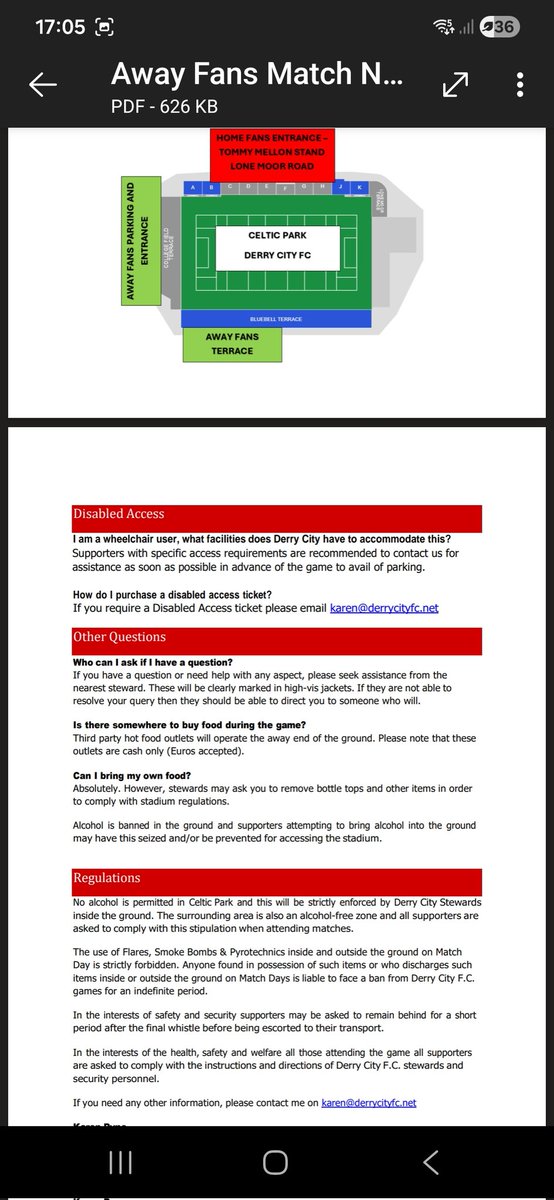 RoversSlo's tweet photo. 3/3 ive asked the league office to update the letter to reflect celtic park and  not the brandywell.

Sorry for the early post regarding this game. But I dont want the same issue or false accusations made against me this time around https://t.co/joRW9z1JcG