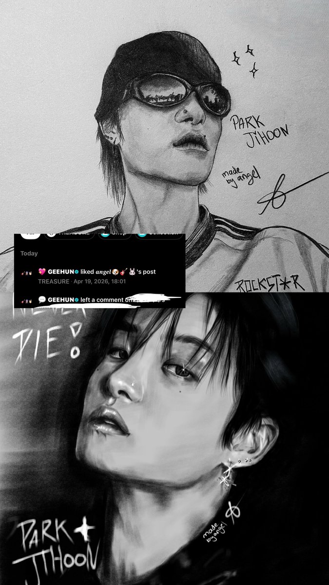 yoshtoluv's tweet photo. i genuinely don’t even know how to put this into words… after months of trying, posting, hoping, praying, and sometimes feeling like no one would ever see my art… #JIHOON finally saw it.

i’ve been here since yg treasure box. i watched him grow, and at the same time, he became the reason i started drawing more seriously. on days i felt unmotivated or insecure about my art, i would think about him and try again. he has always been my biggest inspiration.

there were so many moments where i almost gave up, where i felt invisible, where it felt like all my effort wasn’t going anywhere… but i kept going. and today, somehow, my art reached him.

i’m literally shaking and crying while writing this. this was a dream i carried with me every single day, and now it finally came true. it doesn’t even feel real.

thank you for inspiring me all this time. this means more to me than i can explain. i’ll keep drawing, keep improving, and keep chasing my dreams no matter what 🤍