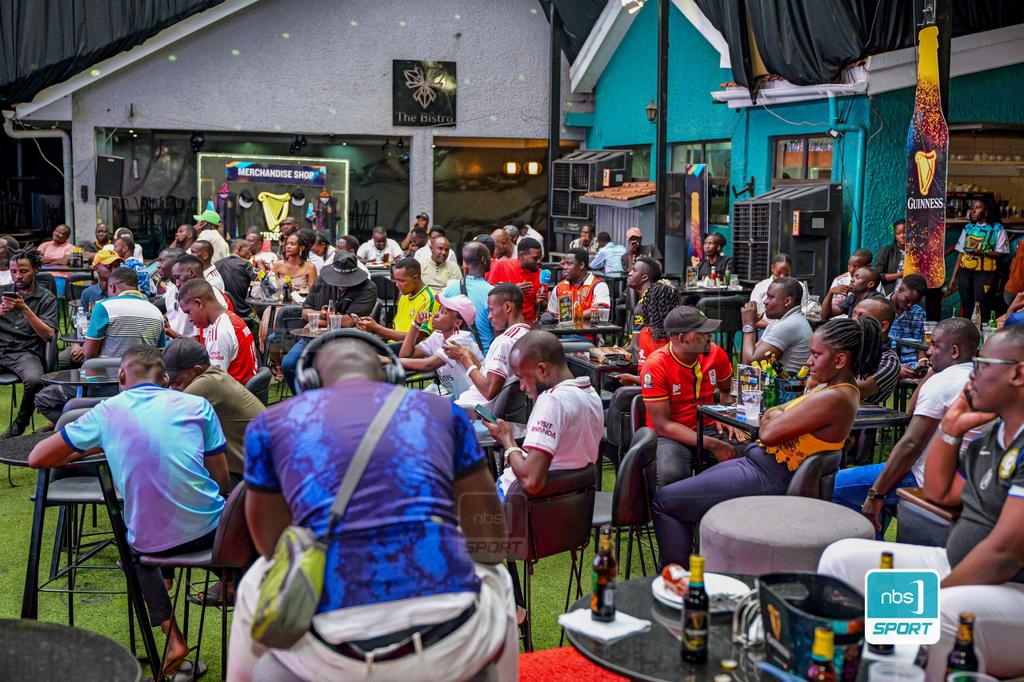 NBSportUg's tweet photo. There's no leaving the venue.

@thevillaUG has served a proper Judgment Day experience 

#GuinnessMatchday #EPLKuNBSport #NBSportUpdates https://t.co/LKjnOVx2kB