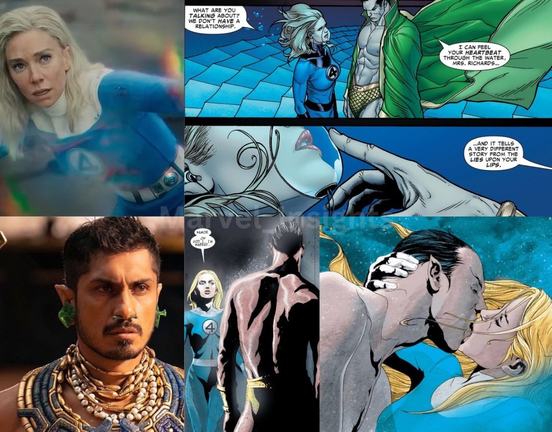 Marvel_Insights's tweet photo. WAIT… Did Marvel Just Tease NAMOR x SUE?!

In the CinemaCon trailer, Sue is facing a massive wave about to crash into her. She tries to hold it back alone, screaming just like she did when she pushed Galactus.

Here's my theory:
Namor hears her scream and shows up just in time. He saves her from drowning and this could be the moment he starts to fall for her.

Call it love at first wave ❤️

Also, I have a concept for a Namor solo film.

#AvengersDoomsday